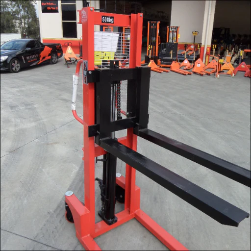 1.2Meter Mini Hand Pallet Stacker 500kgs - Image 3